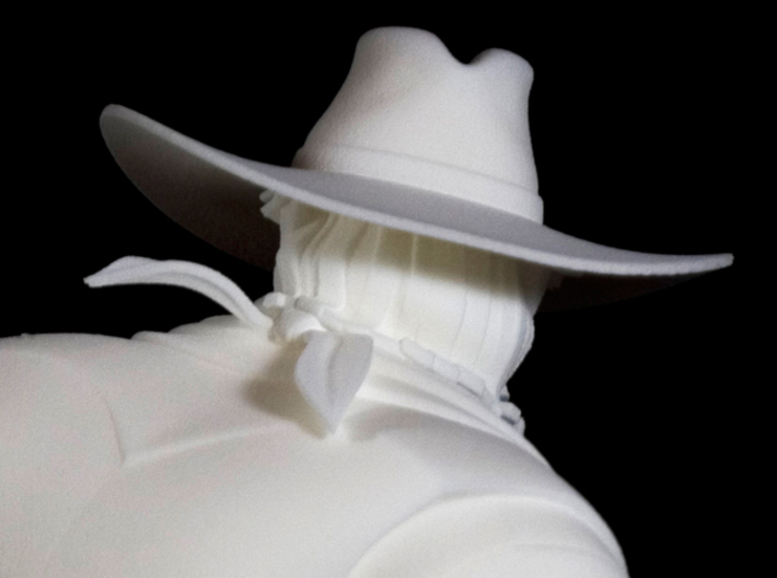 The Gunfighter (Large) 3d printed Close up of back of head.