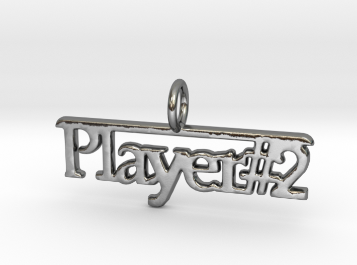 Player 2 pendant necklace 3d printed 