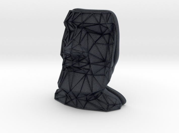 Moai Face + Voronoi Mask 3d printed
