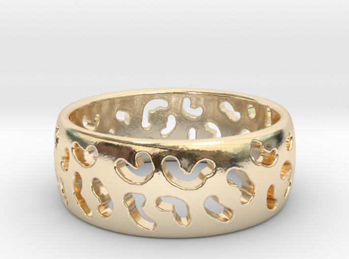 Leopard spot ring Multiple sizes 3d printed