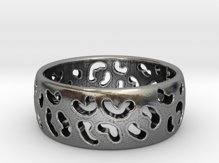 Leopard spot ring Multiple sizes 3d printed