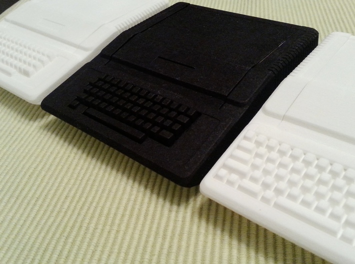 Apple IIe Raspberry Pi Enclosure SHELL 3d printed ][ and //e Platinum shown in WSF and BSF.