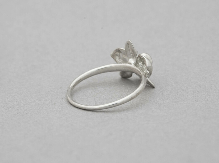 Petite Orchid Ring- US Size 5 3d printed 