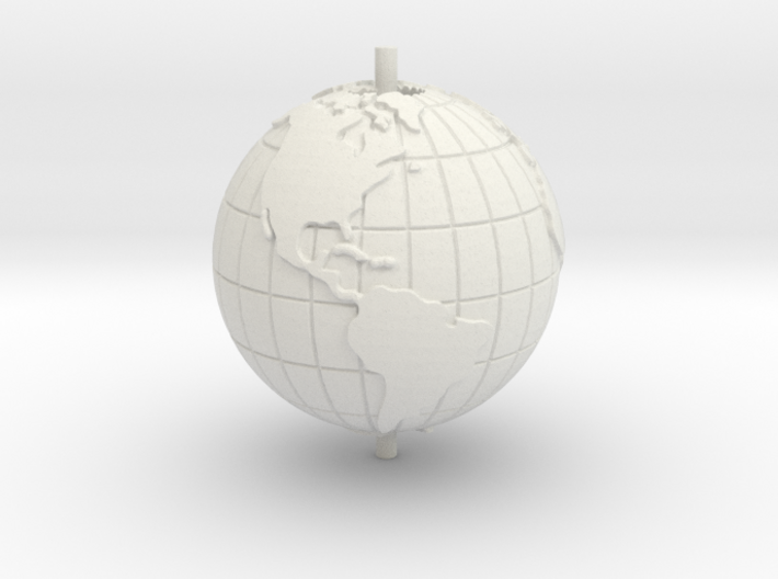 World 1.25&quot; (Globe) 3d printed