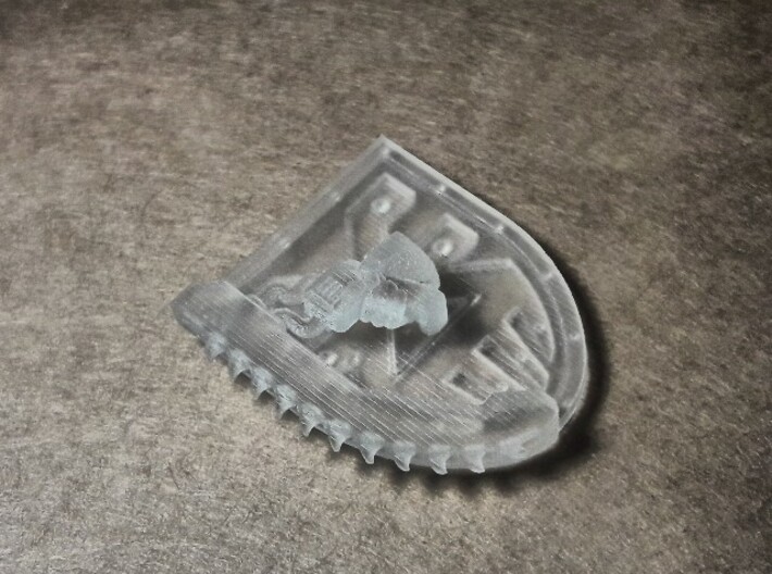Right-handed Chainshield (Blood God design) 3d printed 