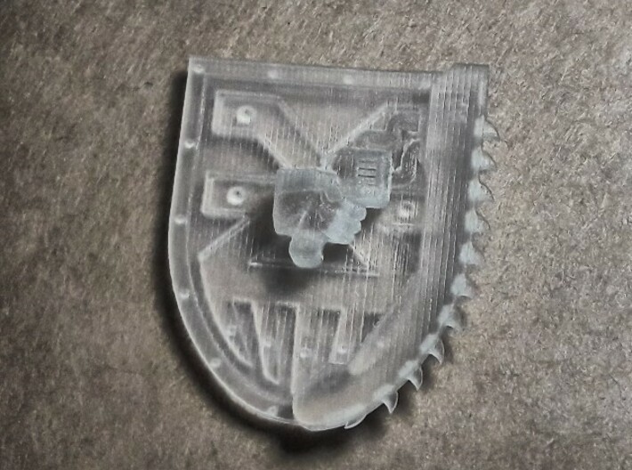 Mixed Chainshield (Blood God design) 3d printed