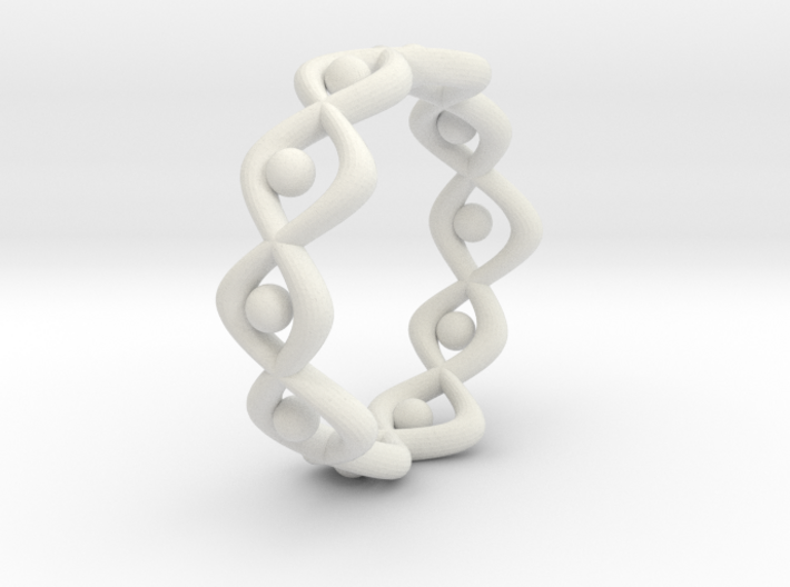 Woven Ring Size 7 3d printed