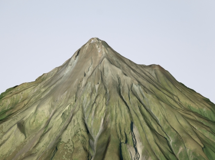 Mt. Taranaki Map, New Zealand - 6" 3d printed 