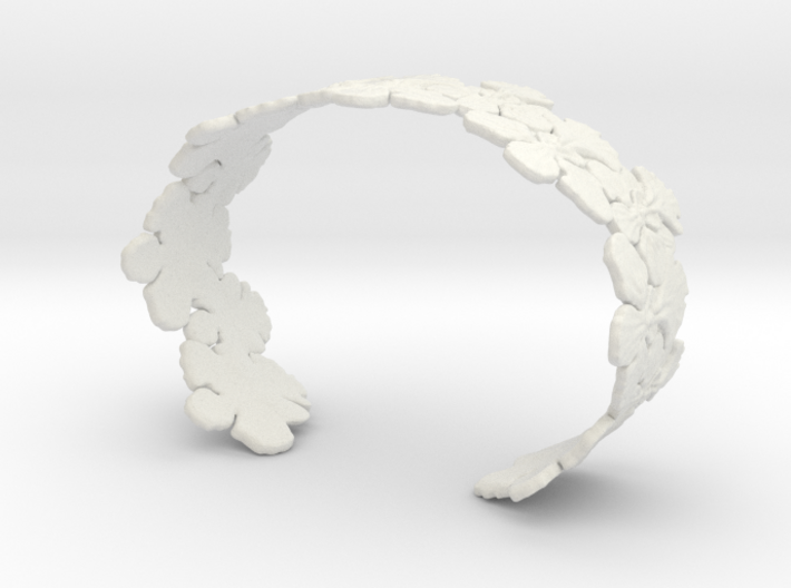 Orchid Bangle 3d printed