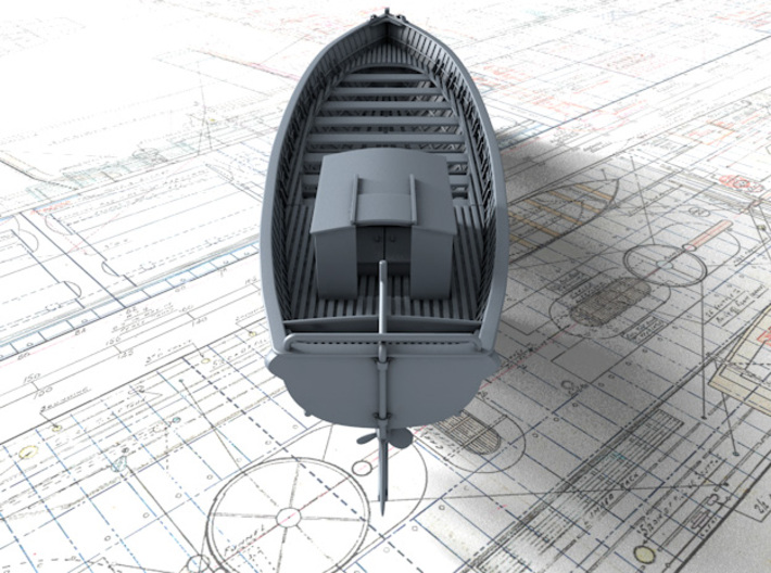 1/128 Royal Navy 45ft Motor Launch x1 3d printed 3d render showing product detail