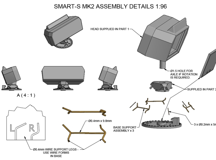 Smart-S MK2 Radar Kit - Part 1 1/96 3d printed 