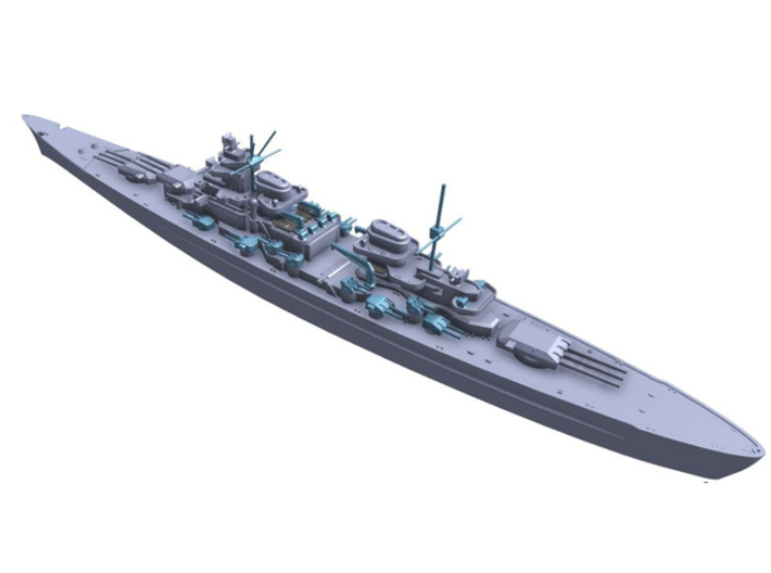 H1940A Battleship 1/1200 Model Small Parts  3d printed Full assembly shown rendered. Some parts sold separately.