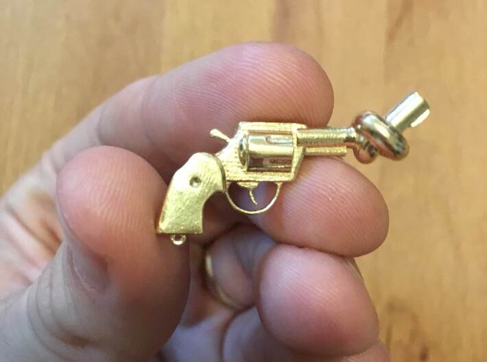 Knotted gun 3d printed