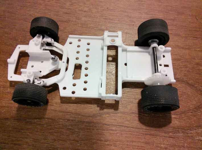 CK8 Chassis Kit for 1/32 Scale 2.4ghz RC Mag Steer 3d printed Chassis built with earlier version of CK8, ready for motor and electronics.