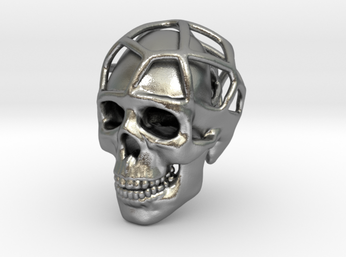 Double Skull Pendant 3d printed