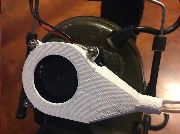 macro's 40mm fan adapter airsoft goggles 3d printed 