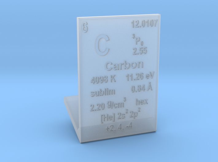 Carbon Element Stand 3d printed