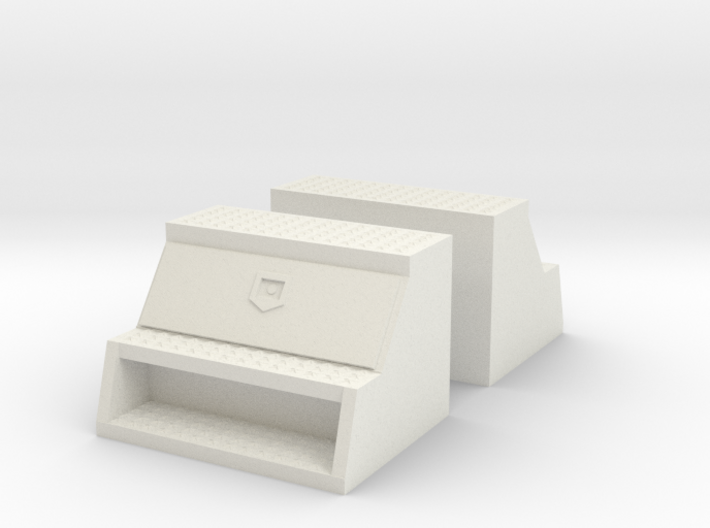 1/32 to 1/34th 'Saddle' type 24&quot; toolboxes 3d printed