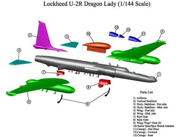 U-2R-144scale-07-RearGear 3d printed 
