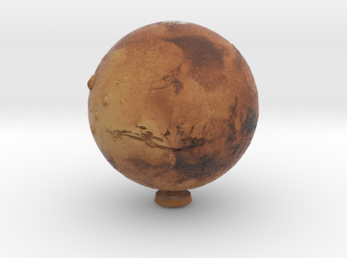 Mars with relief 1:150 million 3d printed