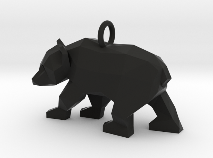 Grizzly Bear Pendant 3d printed