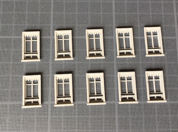 Window - Fenêtre - HO - 1/87 - (x10) 3d printed 
