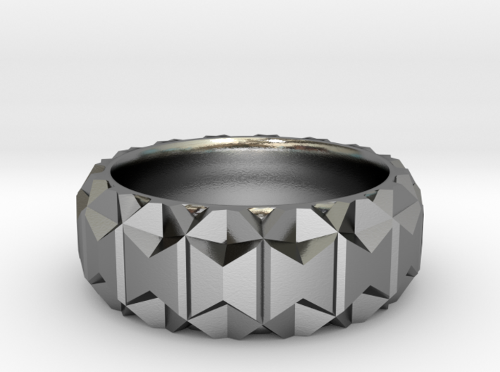 Polygonal Ring 3d printed