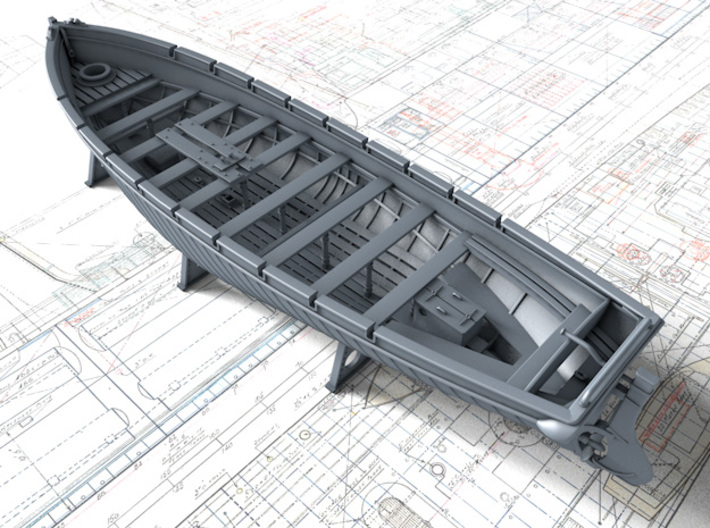 1/200 Royal Navy 42ft Motor Launch x1 3d printed 3d render showing product detail
