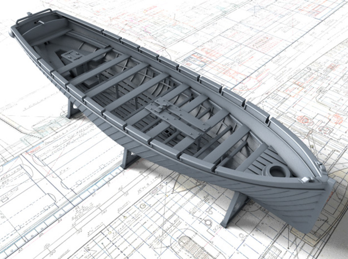 1/192 Royal Navy 42ft Motor Launch x1 3d printed 3d render showing product detail