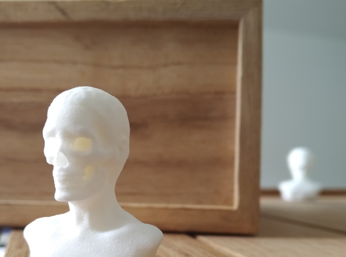 Skull Head 3d printed White Processed Versatile Plastic