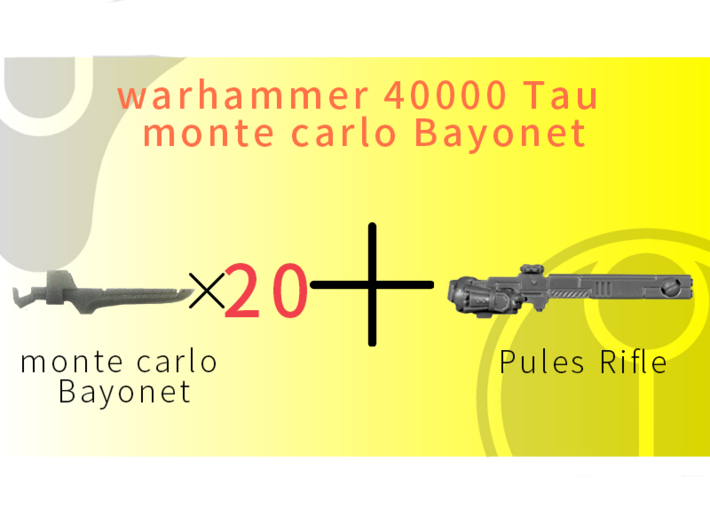 monte carlo Bayonet nail 3d printed