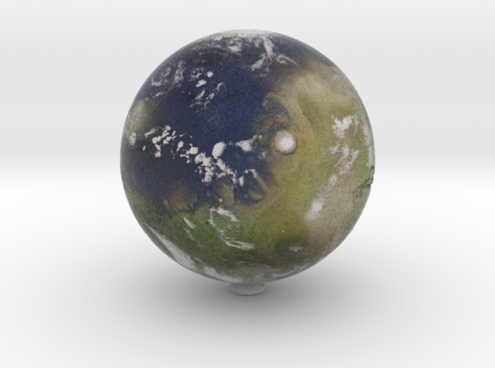 Terraformed Mars /12&quot; Earth globe addon 3d printed
