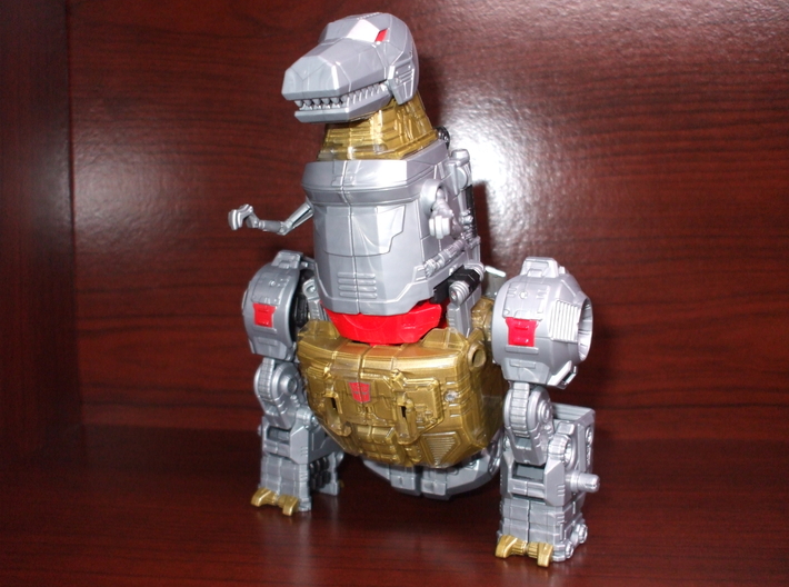 Thigh-Extending Knees for PotP Grimlock 3d printed 