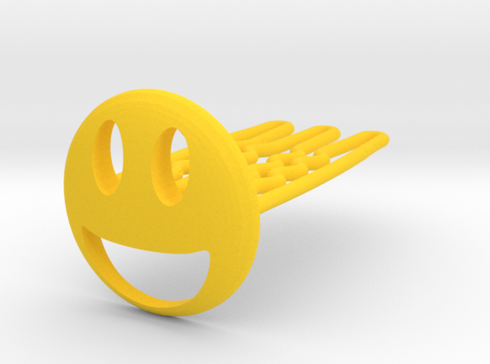Smile for beard - front wearing 3d printed 