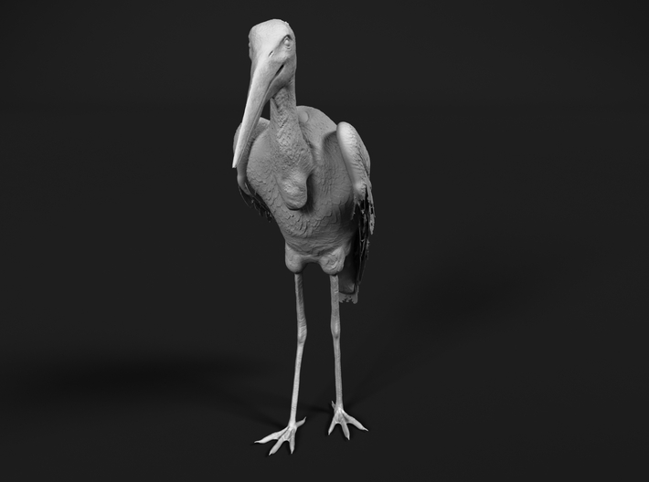 Marabou Stork 1:87 Standing 3d printed 