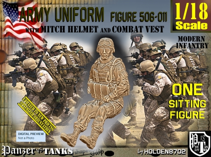1/18 Mod-Unif Vest+Mitch 506-011 3d printed