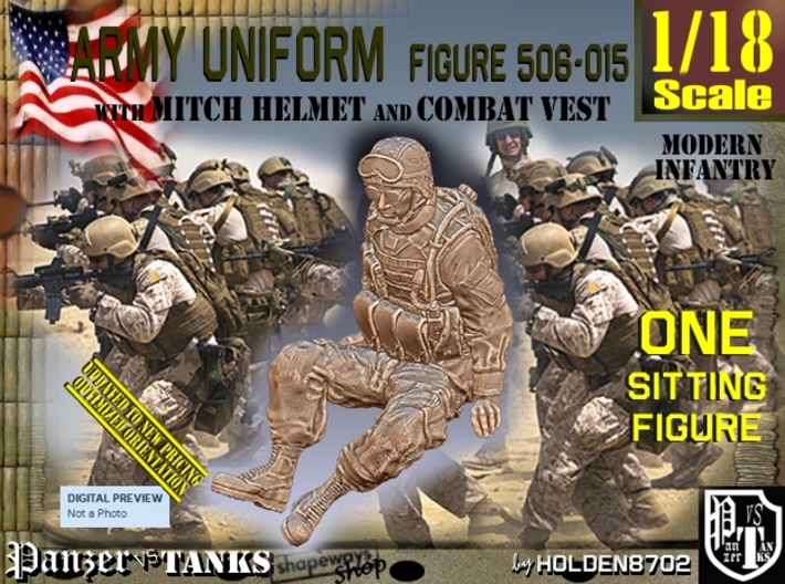 1/18 Mod-Unif Vest+Mitch Set506-015 3d printed