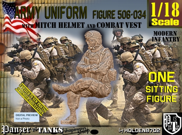 1/18 Mod-Unif Vest+Mitch 506-034 3d printed