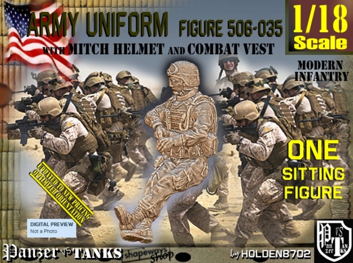 1/18 Mod-Unif Vest+Mitch 506-035 3d printed