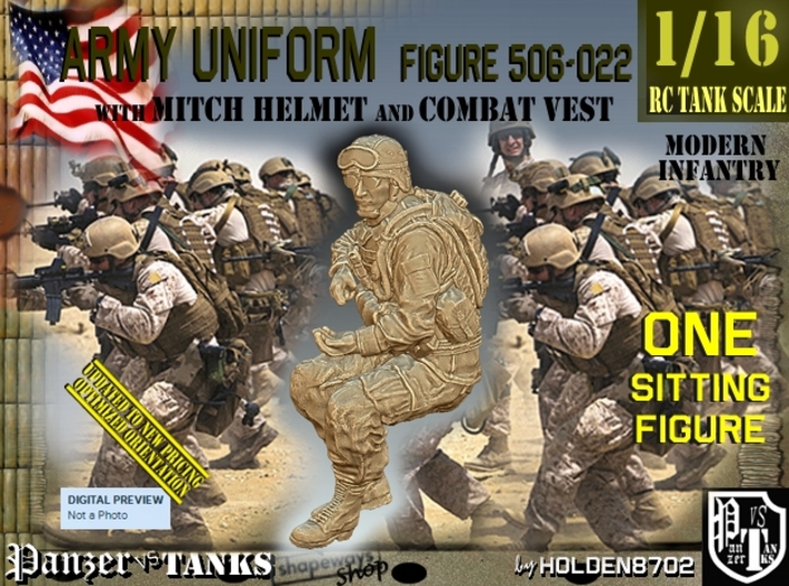 1/16 Mod-Unif Vest+Mitch 506-022 3d printed