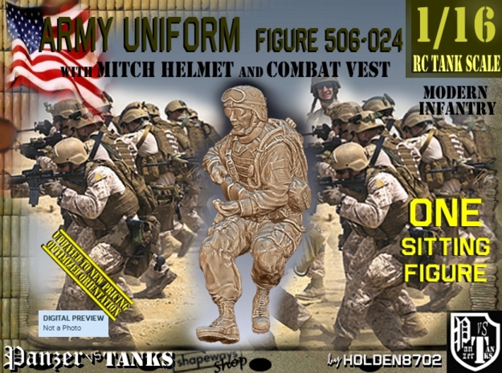 1/16 Mod-Unif Vest+Mitch 506-024 3d printed