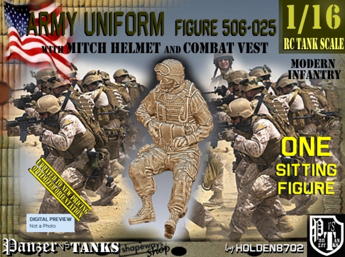 1/16 Mod-Unif Vest+Mitch 506-025 3d printed
