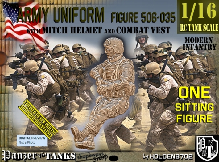 1/16 Mod-Unif Vest+Mitch 506-035 3d printed