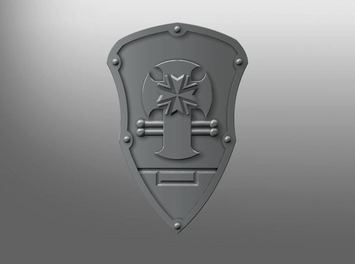 Iron Fist ptrn Energy Shield (B. Teutons) (left) 3d printed