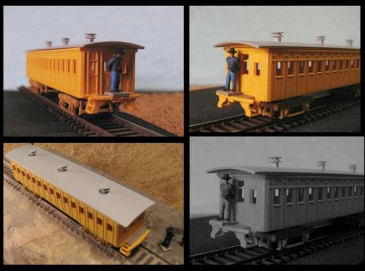 R02i N scale B&amp;O 1856 passenger coach with int. 3d printed