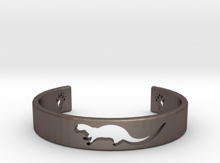 Otter Bracelet 3d printed Otter Bracelet in Polished Bronzed-Silver Steel