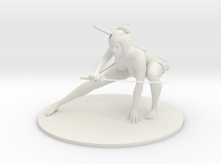 35cm Japanese classic warrior woman 3d printed