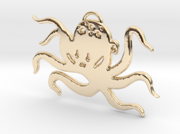 Octopus Pendant 3d printed