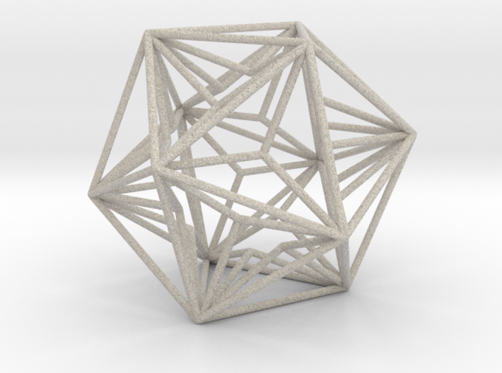 Great Dodecahedron 1.6&quot; 3d printed
