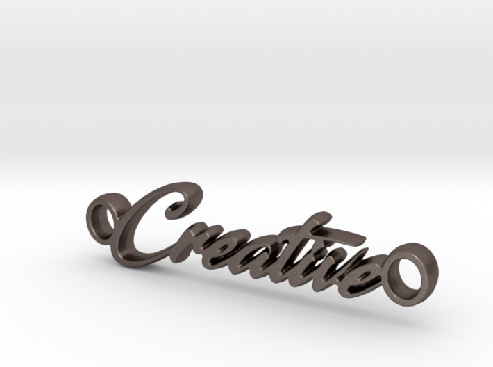Creative Pendant - Metal 3d printed